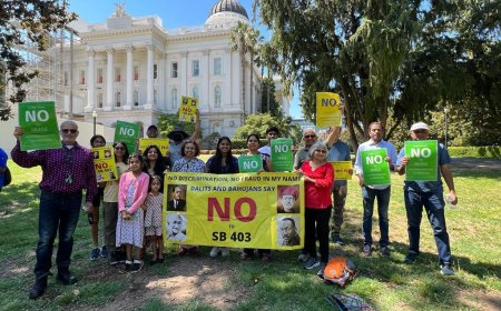 PHOTO ESSAY: Activists Unite Against Injustice in Sacramento to Oppose SB 403 Caste Discrimination Bill